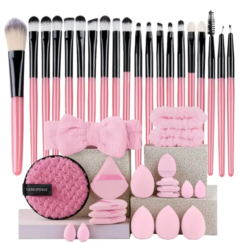 Makeup Brushes Set Premium Synthetic Kabuki Foundation Concealers Powder Blush Blending Face Eye Shadows Brush Set — image 9