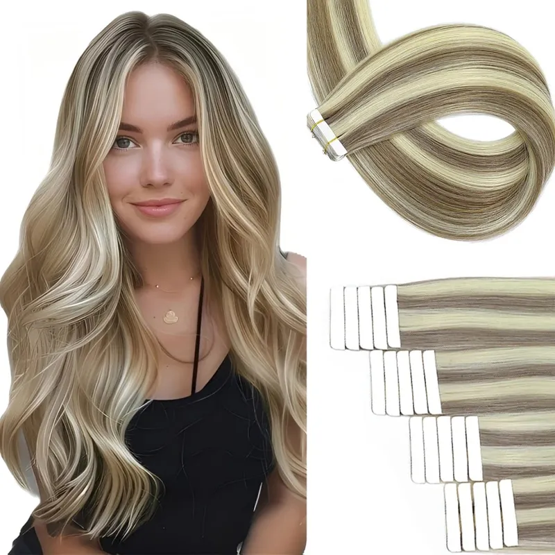 Invisible Tape in Hair Extensions 100% Remy Human Hair Dark Brown Hair Extensions for Women Adding Length And Volume — image 9