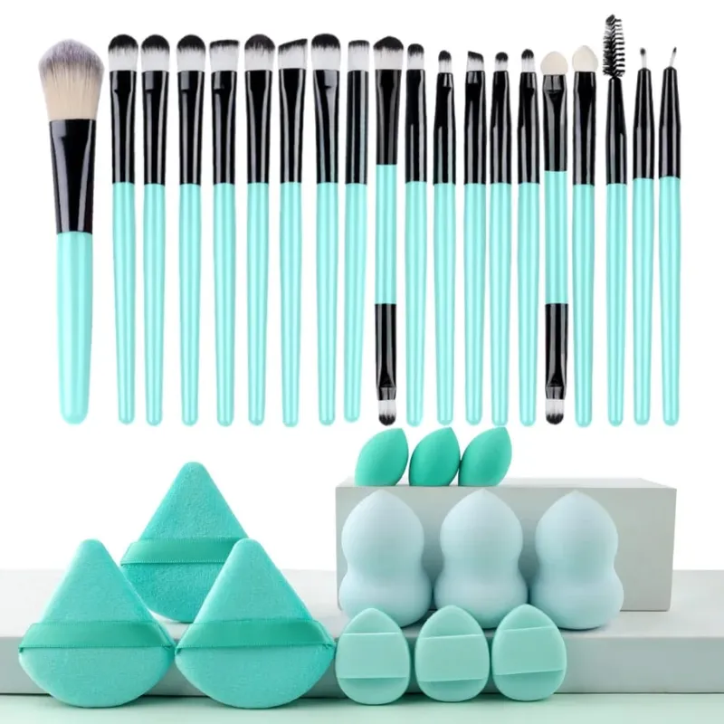 20pcs Makeup Brush Set Soft Fluffy Cosmetic Foundation Powder Eyeshadow Kabuki Blending Make Up Brush Beauty Tool Makeup Sponge — image 11