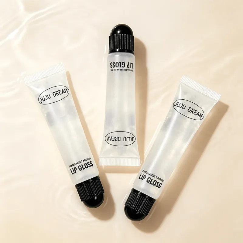 Bálsamo labial nutritivo claro, bálsamo labial hidratante para lábios secos, acabamento brilhante de vidro de longa duração, maquiagem labial brilhante, desgaste sozinho — image 5