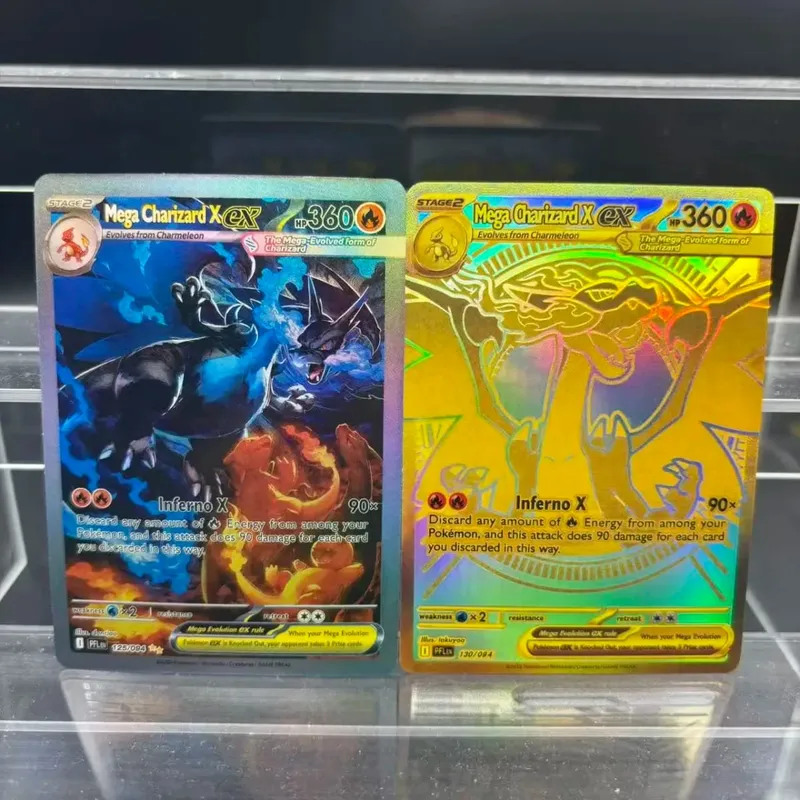 DIY Collection Cards Mega X ex Phantasmal Flames EN Self Made Single Card Classic Game Anime Card Gift Toy