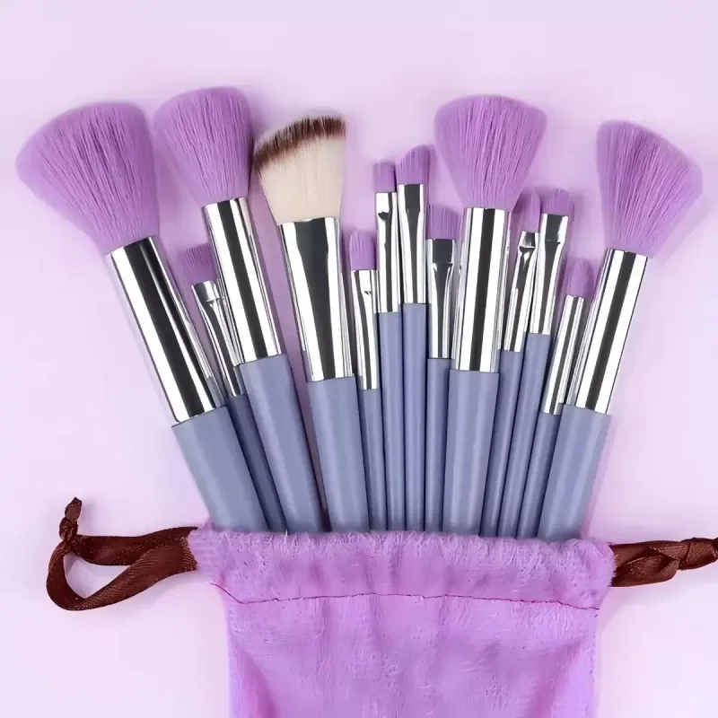 13Pcs Soft Fluffy Makeup Brushes Set for Cosmetics Foundation Blush Powder Eyeshadow Blending Blush Cosmetic Brushes — image 8