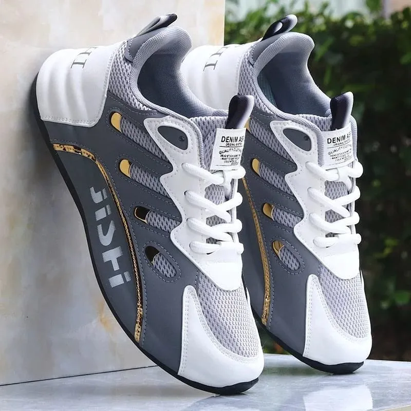 Novedad de verano, zapatos transpirables para hombre, Zapatillas ligeras antiolor para correr para hombre, zapatos vulcanizados con cordones, Zapatillas versátiles 39-47 — image 3
