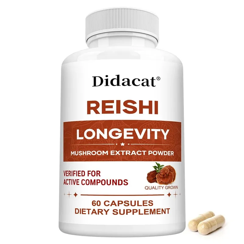 Reishi Extract Mushroom Supplements - Helps Boost The Immune System Supports Heart Health and Improved Sleep and Relaxation — image 8