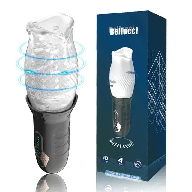 Com 5 velocidades de rotação e 10 modos masculino sucção masturbador 3d labia pênis massageador pênis glans trainer masturbador brinquedos masculinos