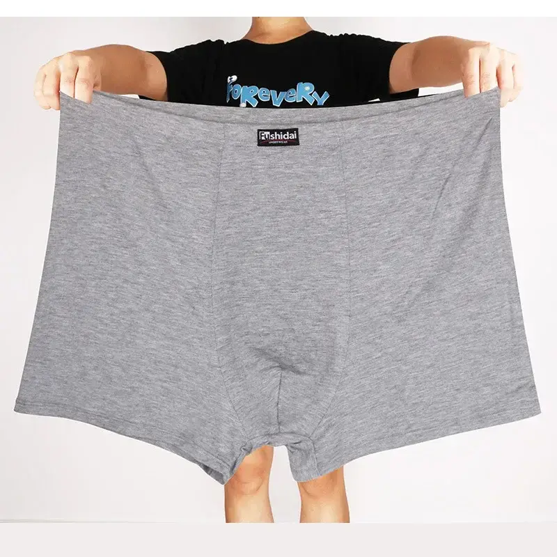 4 pçs/lote 13xl modal oversize men boxer shorts homme boxer shorts dos homens calcinha masculina cueca homem homem boxer com — image 1