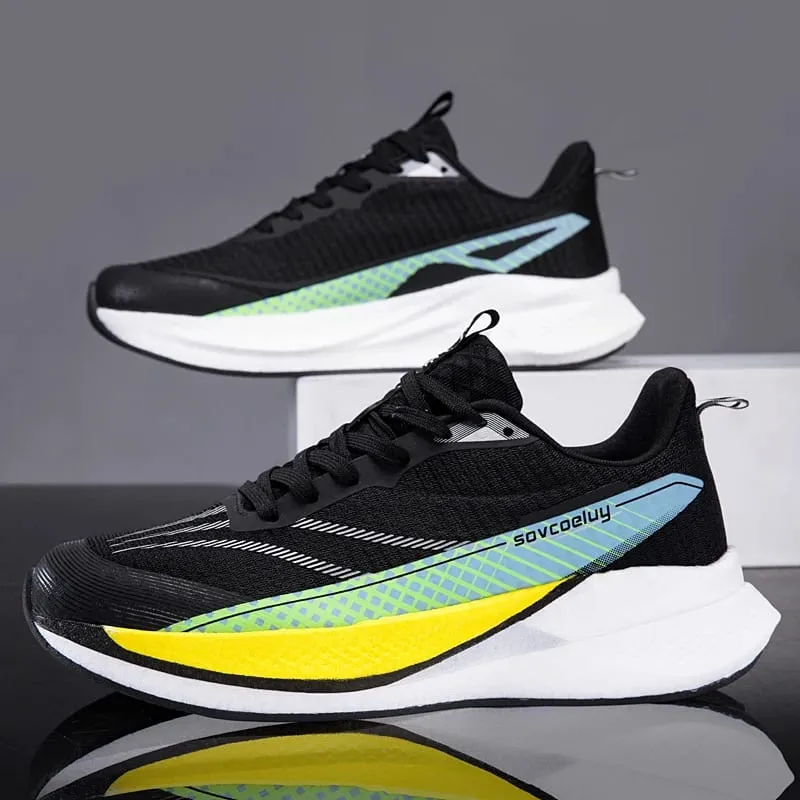 Carbon Plate Running Shoes Men Casual Marathon Athletic Sports Outdoor Travel Breathable Lightweight Comfortable Women Sneakers — image 4