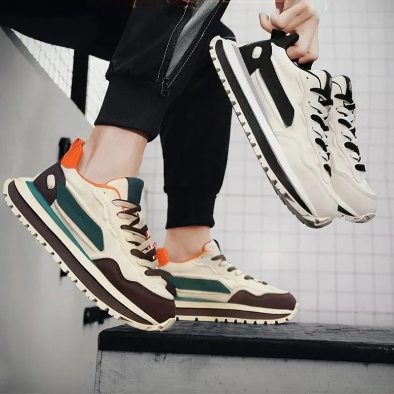 Men Sneakers Platform Casual Shoes New Lace Up Running Shoes Outdoor Non-Slip Footwear Fashion Height Increasing Men Shoes — image 6