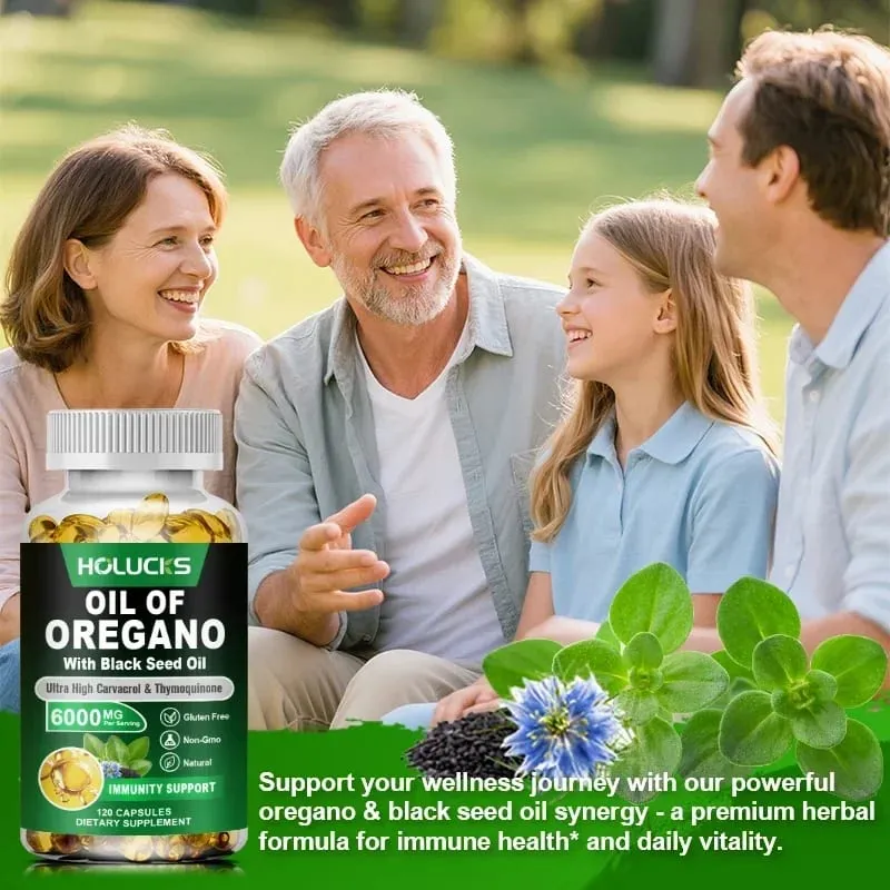 Pure Oil of Oregano Supplement for Sinus Relief Allergies & Healthy Immune Response Respiratory & Gut Health GMP Certified — image 5