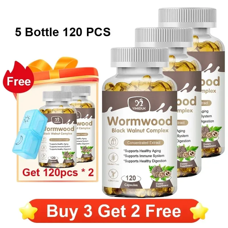 High Potency Parasite Cleanse Capsules Wormwood Black Walnut Supports Intestinal Cleansing Detox & Gut Health for Adults — image 13