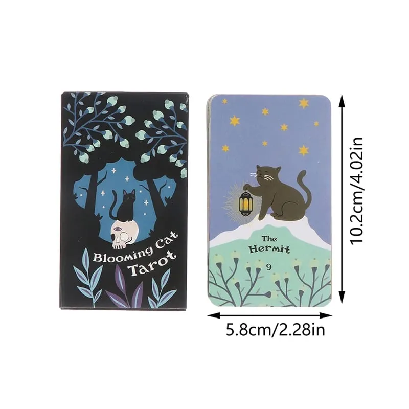 Blooming Cat Tarot Card Mysterious Divination Oracle Card Board Game English Playing Cards — image 2