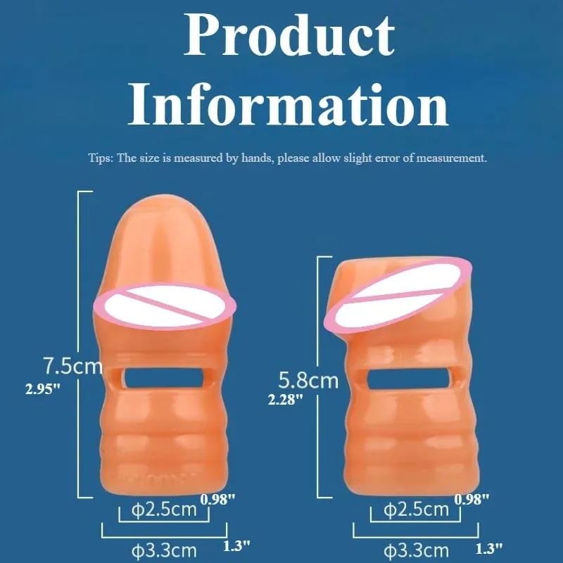 2 Pçs/set Manga Pênis Silicone Extensão Reutilizável Preservativo Atraso Ejaculação Ponto G Brinquedos Sexuais Anal Para Homens Sem Vibrador Sex Shop — image 4