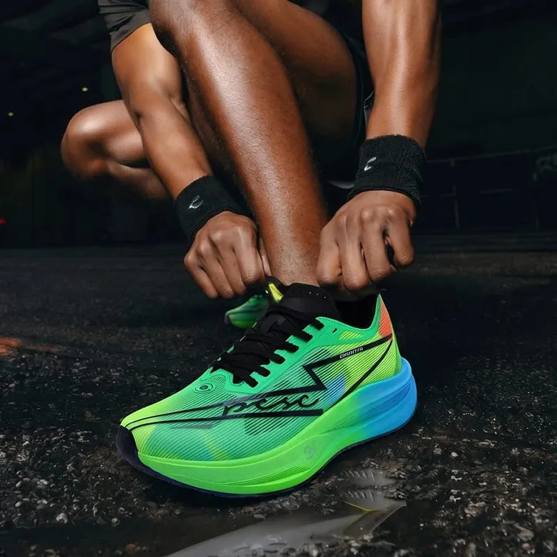 Men Running Shoes Marathon Carbon Board Speciality Sports Breathable Lightweight Women's Comfortable Chunta Athletic Sneakers