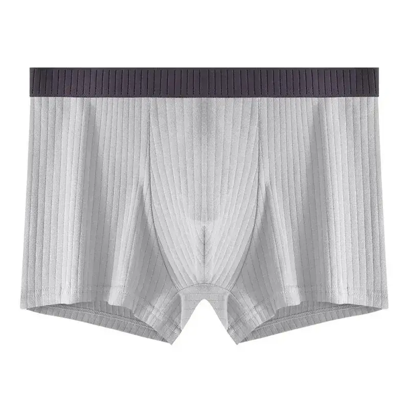 1/4 pçs roupa interior masculina de algodão puro quatro cantos shorts todo algodão antibacteriano virilha adolescente menino roupa interior ângulo plano