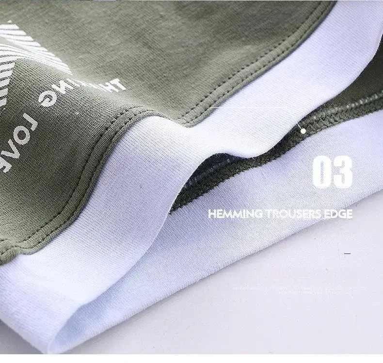1Pcs Men Cotton Boxer Shorts Panties Underwear3 Kulay L XL 2XL 3XL Soft Letter Belt Breathable Soft Fashion Sports — image 14