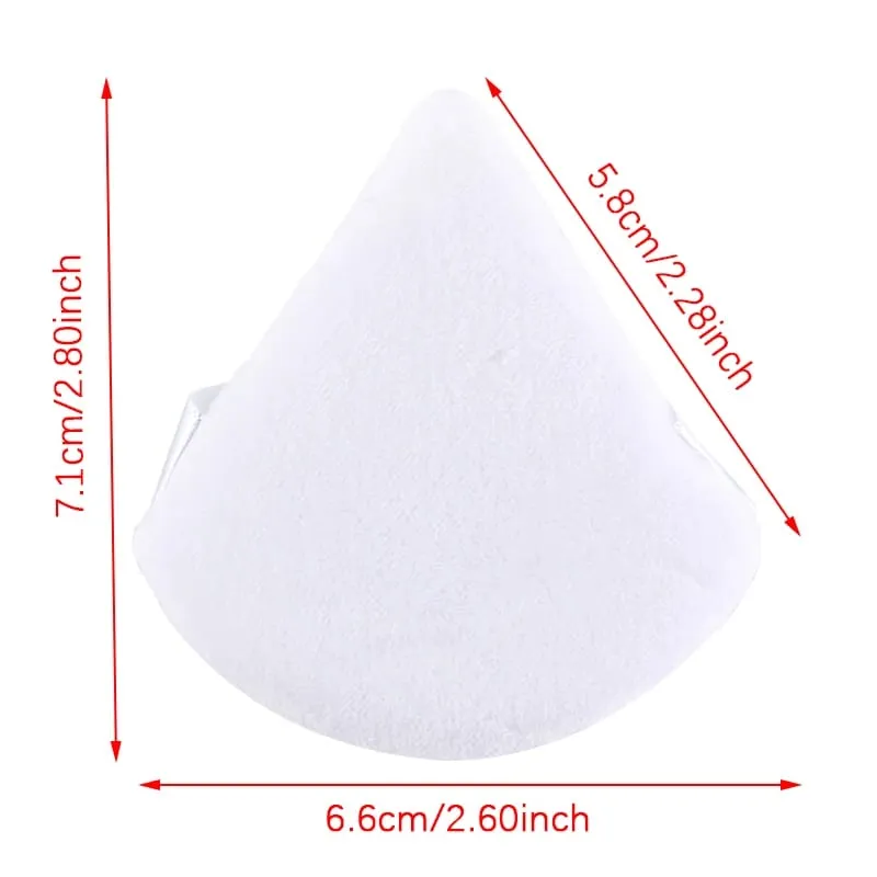 1/2/3/6 PCS Triangle Powder Puff For Loose Powder Cosmetic Foundation Puff Makeup Tool Reusable Sponge Washable Soft Powder Puff — image 5