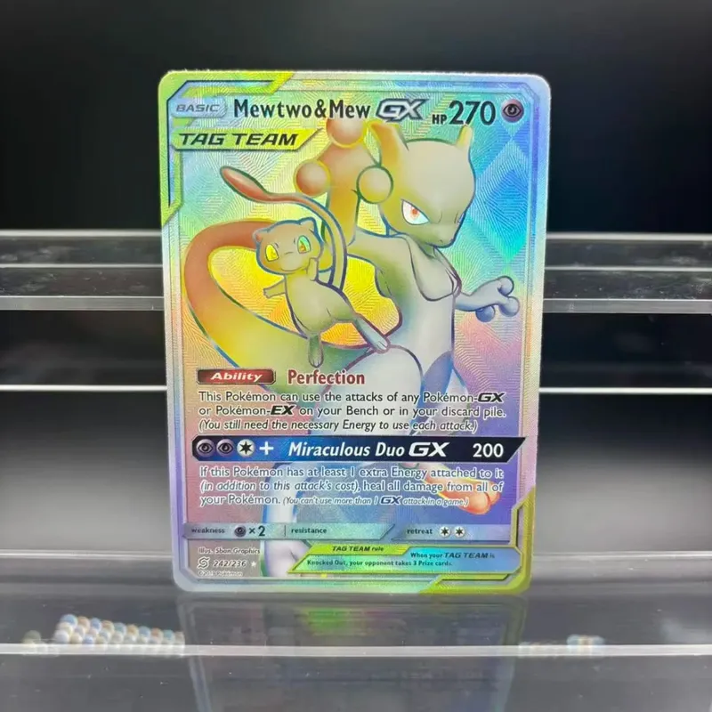 DIY Collection Cards Zekrom Umbreon Espeon Mewtwo GX EN Self Made Single Card Classic Game Anime Card Gift Toy — image 28