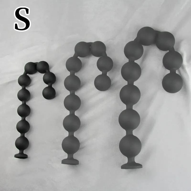 45/55/66 cm Långa analpärlor Bollar Dildo Butt Plug Sexleksaker för män Kvinnor Vaginal Plug BDSM Onani Prostata Massage Buttplug — image 9