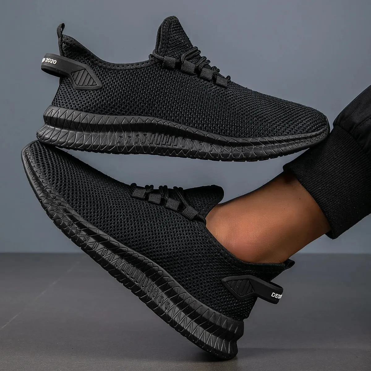 Mens Running Shoes Breathable Lightweight Sports Shoes Anti Slip Comfortable Gym Training Walking Sneakers for Men — image 6