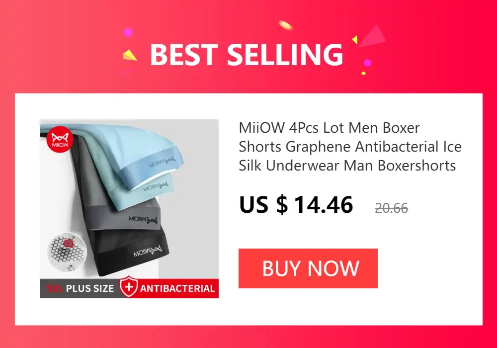 MiiOW Sexiga män Boxershorts Underkläder Mesh Andas Ice Silk Man Trosor Underkläder Kalsonger Boxershorts Plus Size L-4XL 2022 — image 13