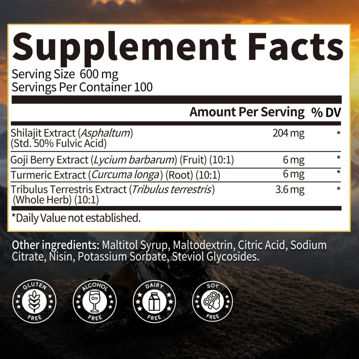 Résine Shilajit naturelle, boisson originale, suppléments minéraux pour la santé immunitaire, métabolisme, santé physique globale, 204MG — image 6