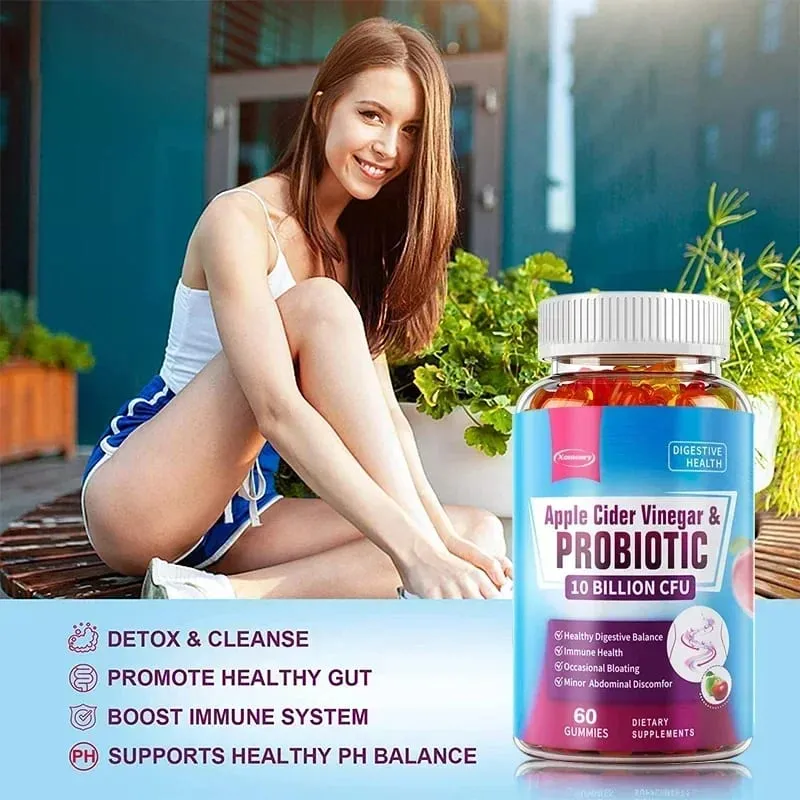 Probiotic Gummies - Contains Apple Cider Vinegar Which Aids Digestion Boosts Immunity and Relieves Constipation and Bloating — image 5