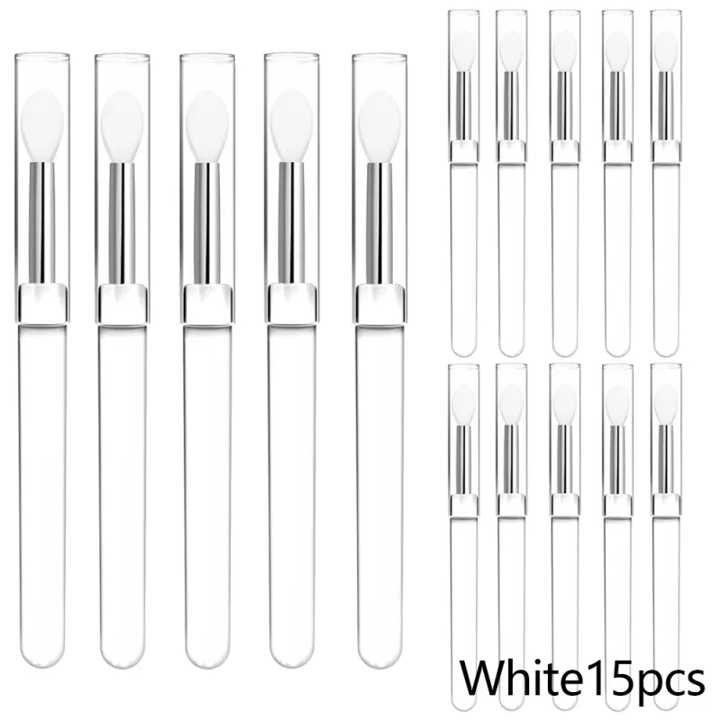 3/15 PCS Silicone Lip Mask Applicator Reusable Lip Brush Transparent Lipstick Tool For Lip Gloss Eyeshadow Brushes Εργαλεία μακιγιάζ — image 12
