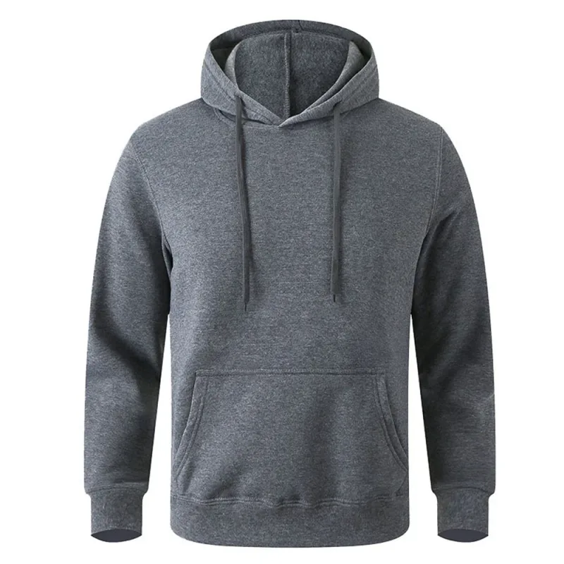 Men's Soft Loose - Fit Fleece Pullover Hooded Sweatshirt na May Mga Pocket Para sa Malamig na Araw — image 8