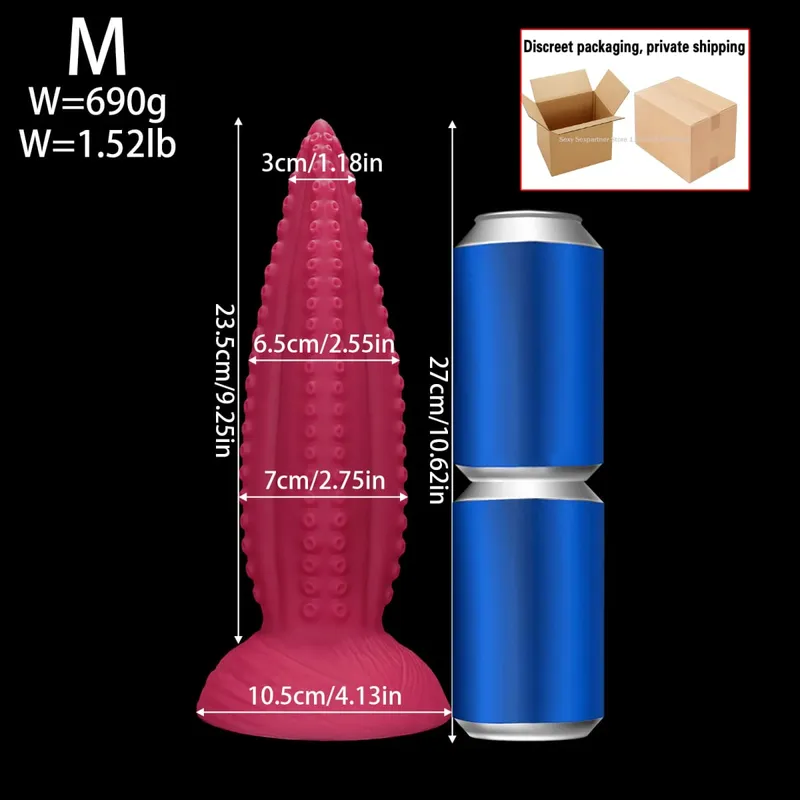 66cm Super Mahaba Malaki Anal Plug Malaking Makapal Butt Plugs Pagsasanay Anal Dilator Laruang Prostate Massager Pang-adultong Anal Sex Toy Para sa mga Babae Lalaki — image 15
