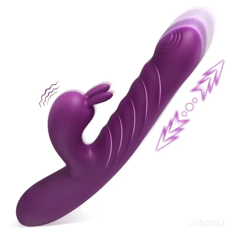 Thrusting Rabbit Vibrator for Women Vagina Dlido Vibrator G-Spot Clitoris Stimulator Female Masturbation Sex Toy for Women — image 8