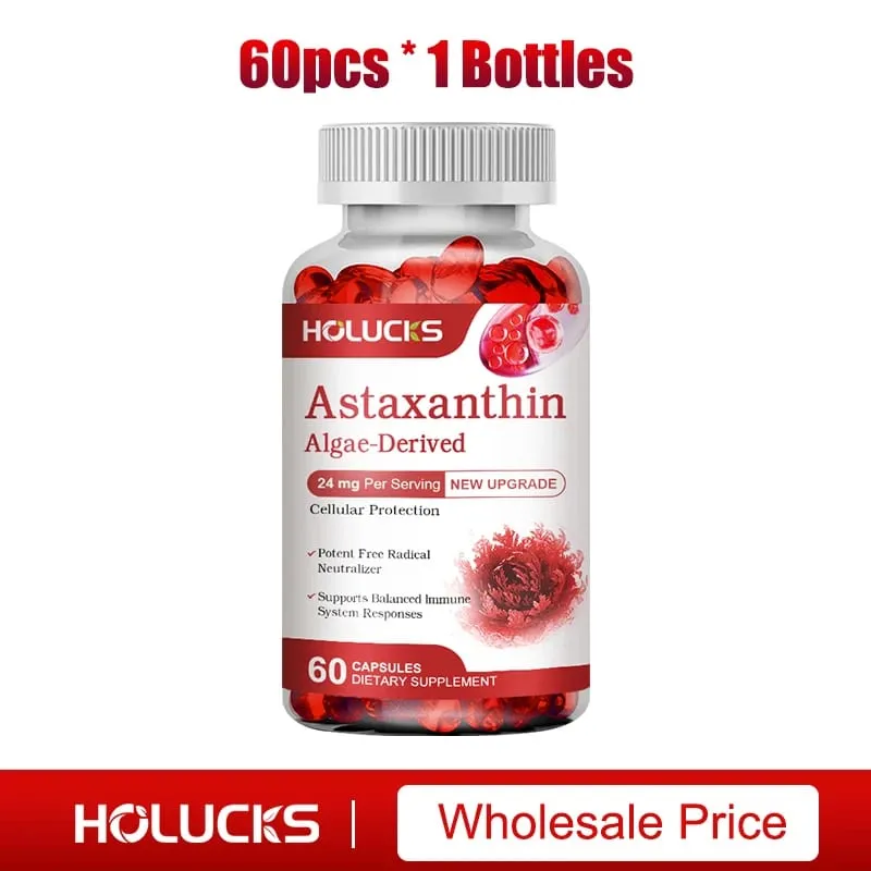 Astaxanthin Capsules with Algae Extract & Antioxidants Support Eye Health Joint Comfort & Immune Balance