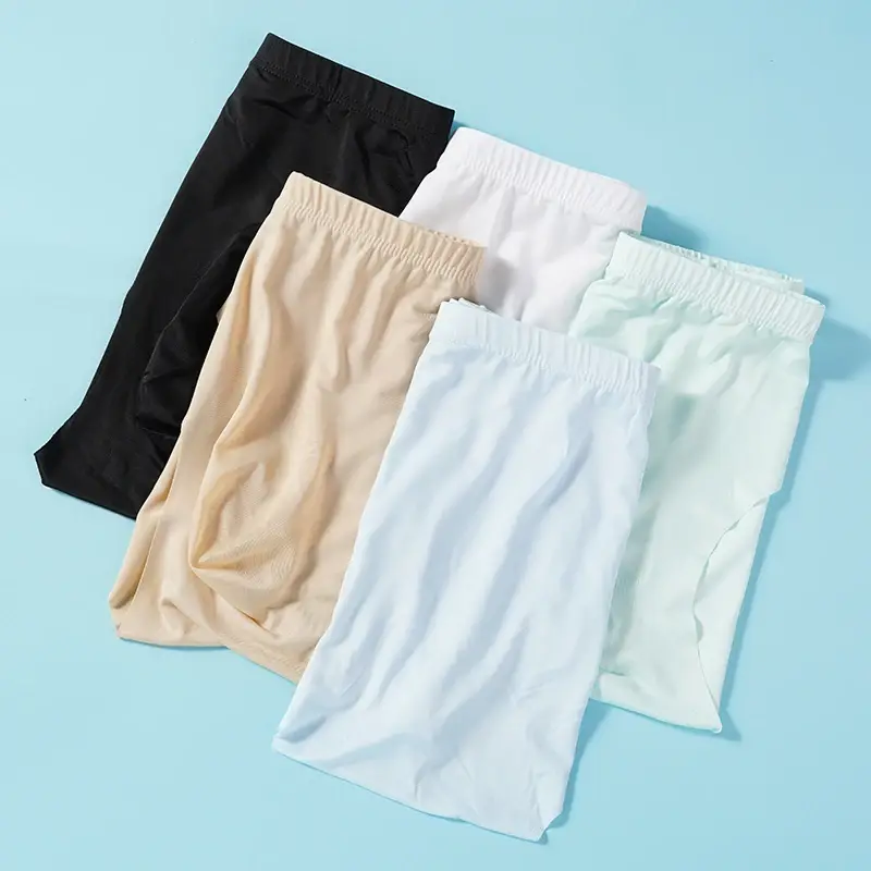 5 par/lot Herr Ultratunna trosor Ice Silk Trosor Sommar Transparent Sömlös Sexig Snabbtorkande Underkläder Trosor som andas — image 2
