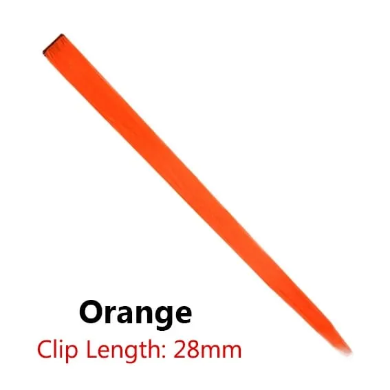 12 Colors Straight Curly Hair Synthetic Hairpieces Clip-In One Piece Pure Color Synthetic Hair Extension Pieces — image 19