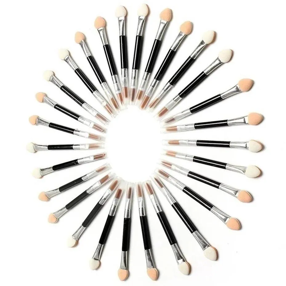 10 Pcs Applicator Double-Ended Cosmetic Brushes Women Makeup Eyeshadow Eyeliner Sponge Lip Brush Set Disposable Makeup Brush — image 6