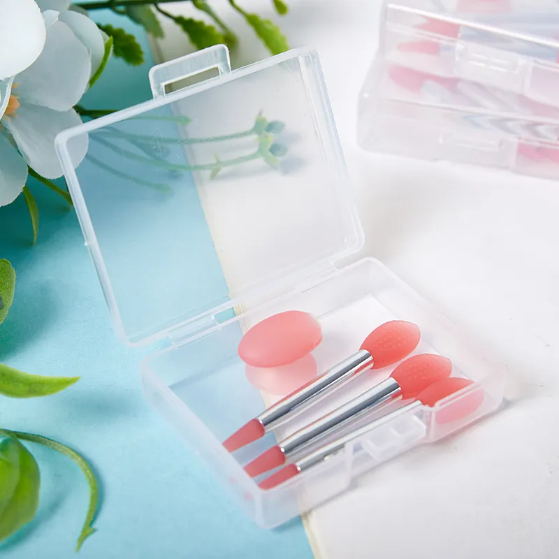 【3PCS Silicone Lip Balms Lip Mask Brush With Sucker Dust Cover Makeup Brushes Lip Film Anti-lost Dust Cover】 — image 3