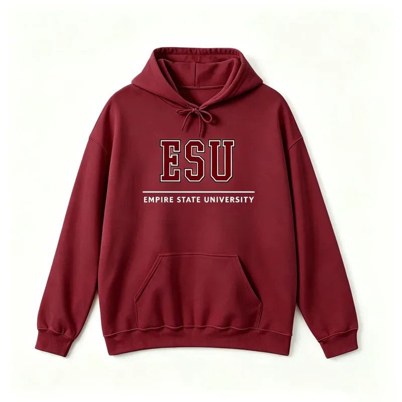2026 new ESU Empire State University Hoodie Sweatshirt Brand New Day Merch Peter Hoodies Unisex Spring and Summer Long Sleeve