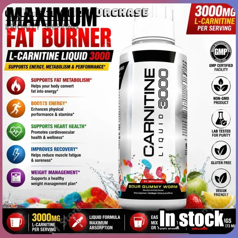 Concentrated Liquid L-Carnitine Formula for Workout Energy Metabolic Support and Fitness Routine Enhancement with Vitamin Blend — image 2