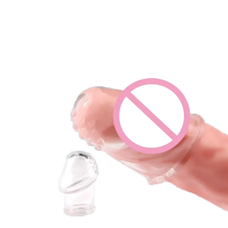 Penis Sleeve Male Masturbator Delay Pangmatagalang Glans Trainer Portable Stimulator Penis Massager Soft Adult games sex Erection Toys — image 1