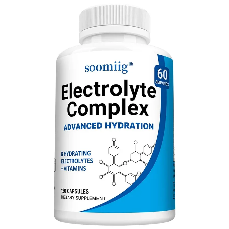 Electrolyte Salts Capsules with B6 B12 Magnesium Potassium & Zinc Fast Hydration Reduces Muscle Cramps Supports Recovery — image 2