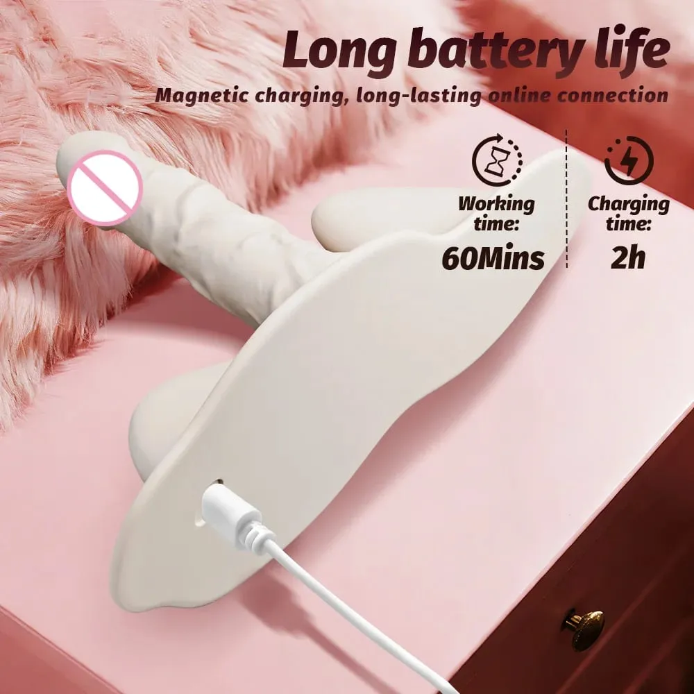 Thrusting Vibrator Separable Cushion Massager APP Control Heating Dildos Vibrator Clitoral Anal Stimulator Sex Toys para sa Babae — image 6
