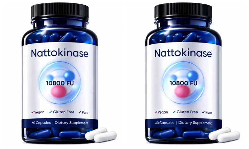 60 Count Organic Nattokinase 10800 FU Capsules Heart Health Support Vegan Gluten-Free Natural Blood Clot Dissolving Supplement — image 8