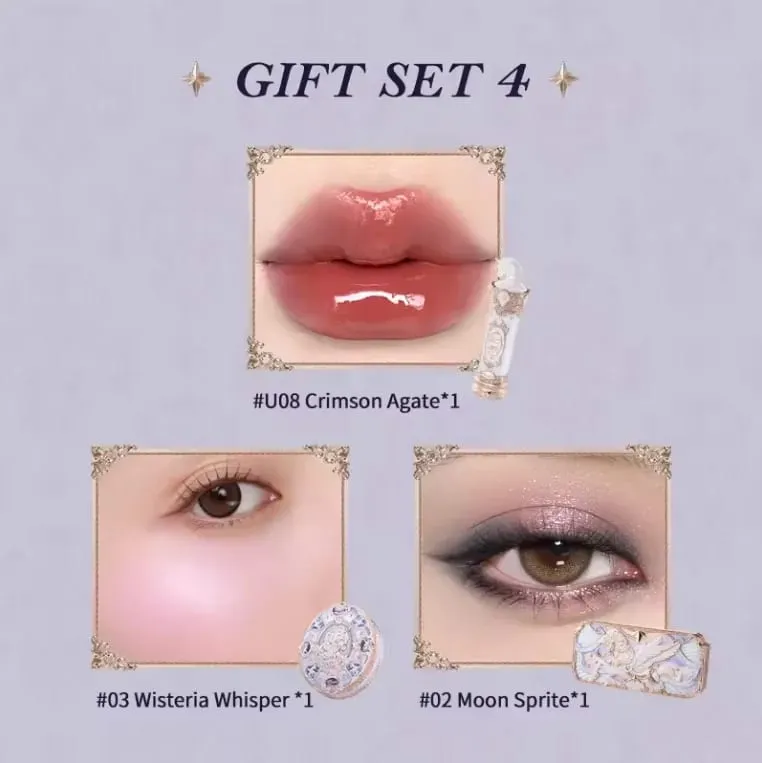 Flowerknows Dárková krabička Makeup Set Little Angel Full Box Glaze Lipsher Shell Šperky Flower Know Dárková sada k narozeninám — image 12