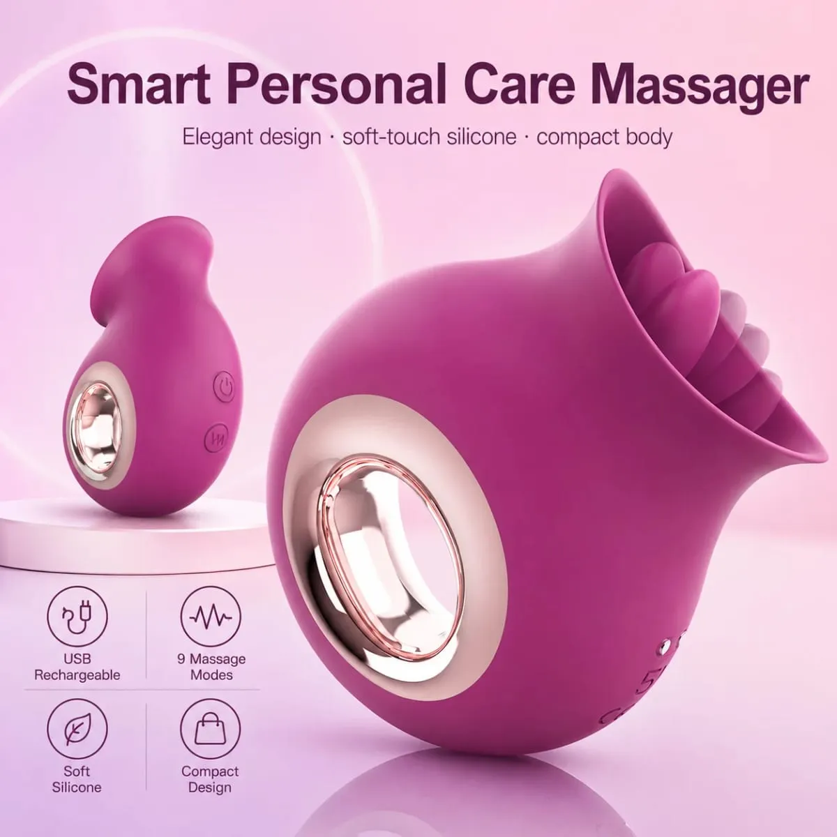 Clitoris Tongue Licking Vibrator para sa Babae Mga Utong Clitoris Sex Toy Blowjob G Spot Orgasm Stimulator Babae Masturbesyon Laruang 18+ — image 4