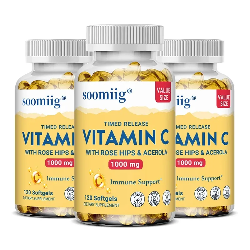 Vitamin C Capsules 1000mg - Immune Support Cellular Energy Production Improve Skin Brightening Skin Teeth & Heart Health — image 11