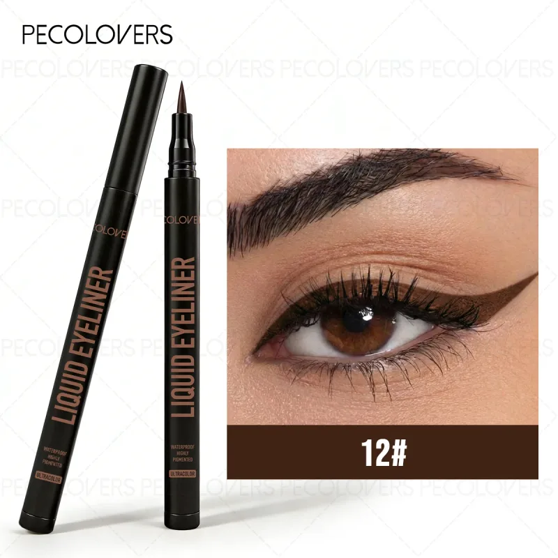 1 Pc Smooth Glide Liquid Eyeliner Pen - Waterproof Long-lasting Ultra-Fine Tip Water Eye Liner Pen Precision Slide Smudge-Proof — image 17