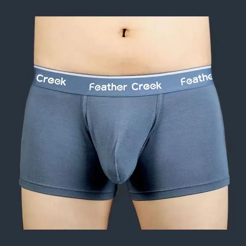Large Pouch Men's Panties U Convex Front Pocket Flat Foot Triangle Sexy Shorts Fashionable Underwear for Men — image 7