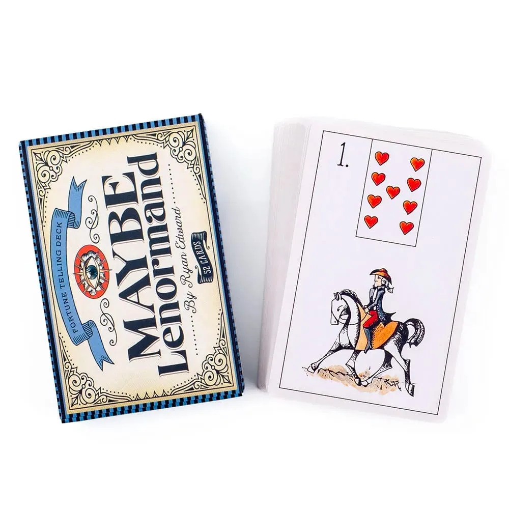 Może Lenormand 52 karty talii 9.7*6.3CM angielskie wizje dla początkujących wróżbiarstwo edycja deska pokładowa granie w gry