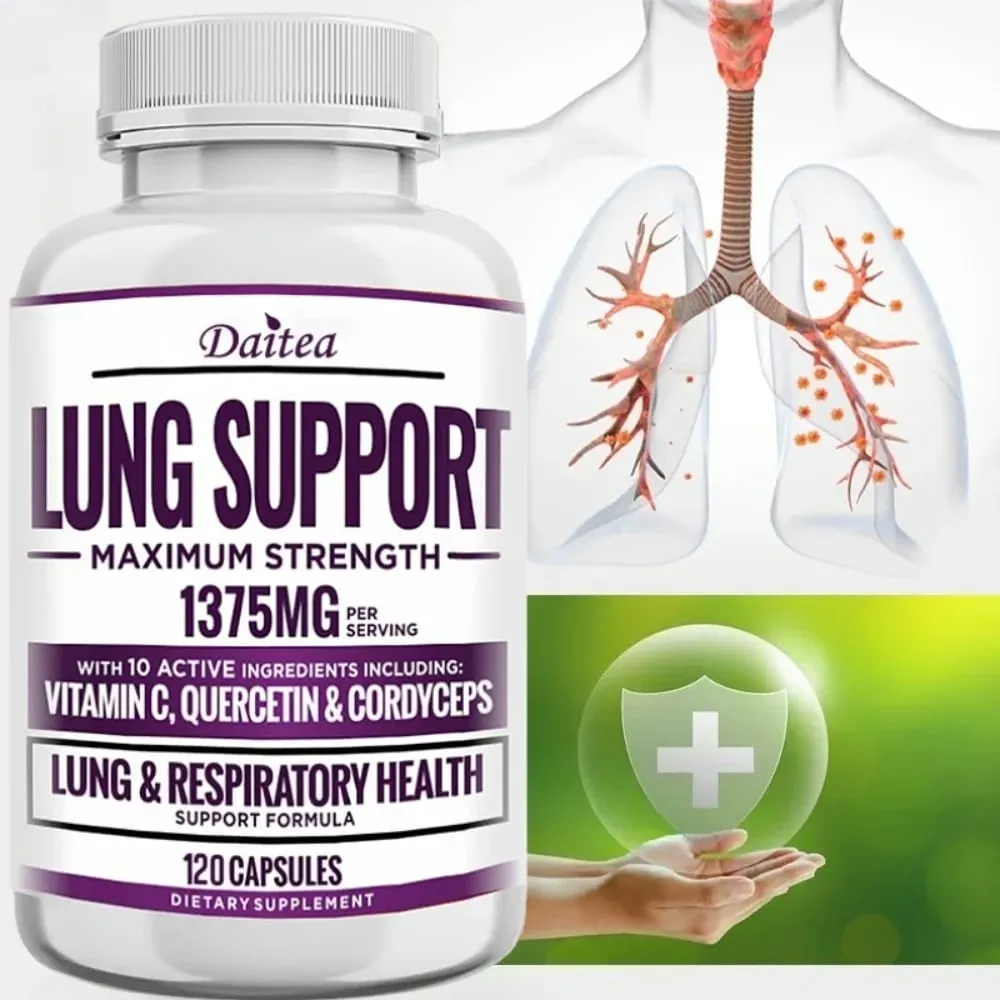 Lung Detox & Cleanse Capsules - Supports Bronchial and Respiratory Health Promoting Lung Cleansing and Detoxification — image 1