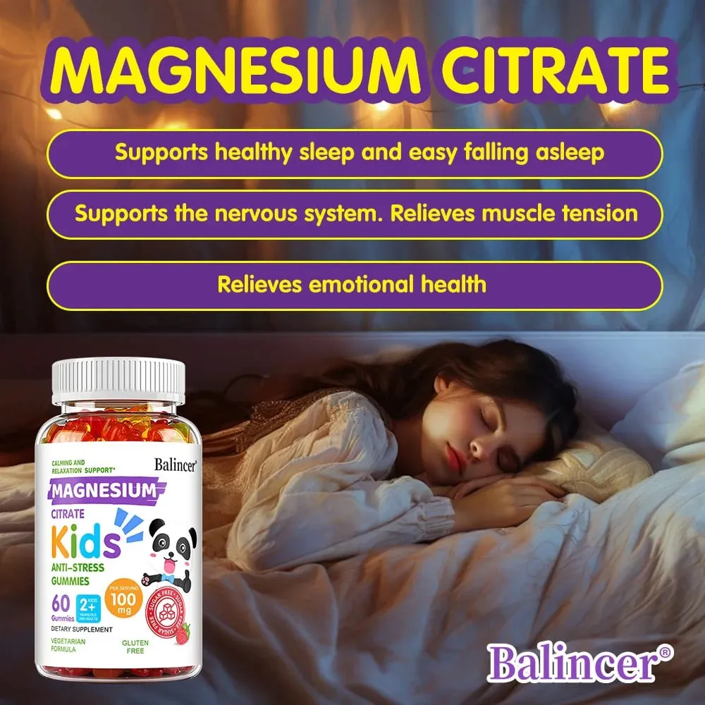 Magnesium Gummies for Children and Adults - Magnesium Citrate Supplement Muscle Support and Calcium Absorption — image 6