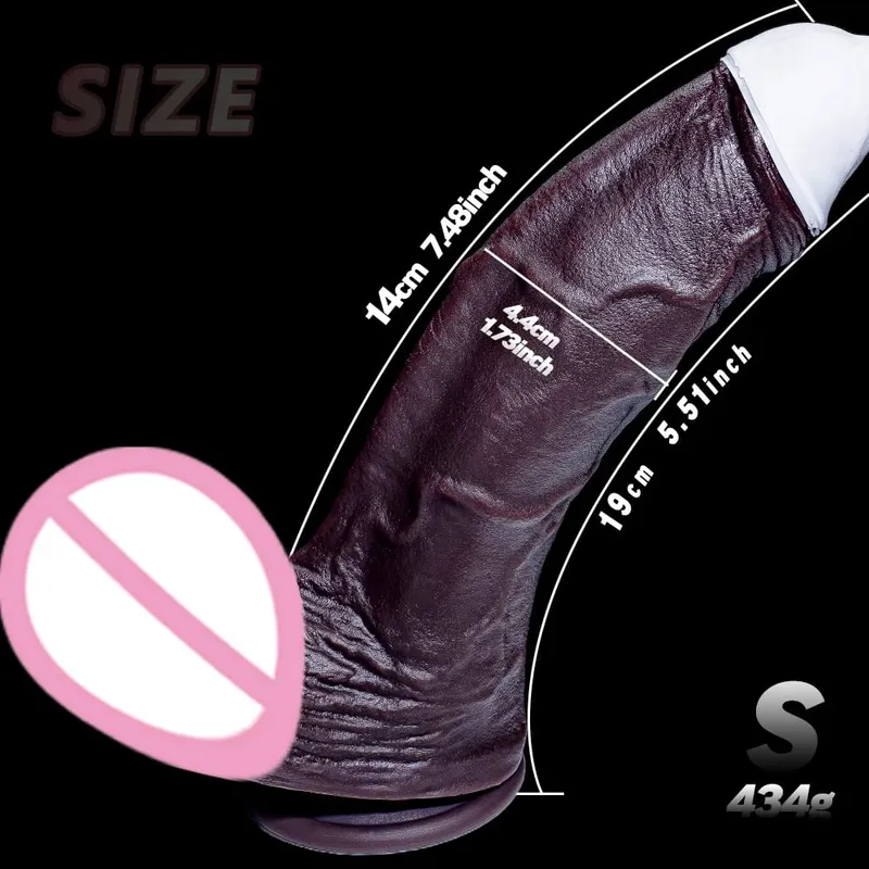 Vagina Massager Huge Realistic Dildo Fantasy Long Penis Big Dick Suction Cup Dildos Giant Anal Plug Sex Toys For Women Men — image 9